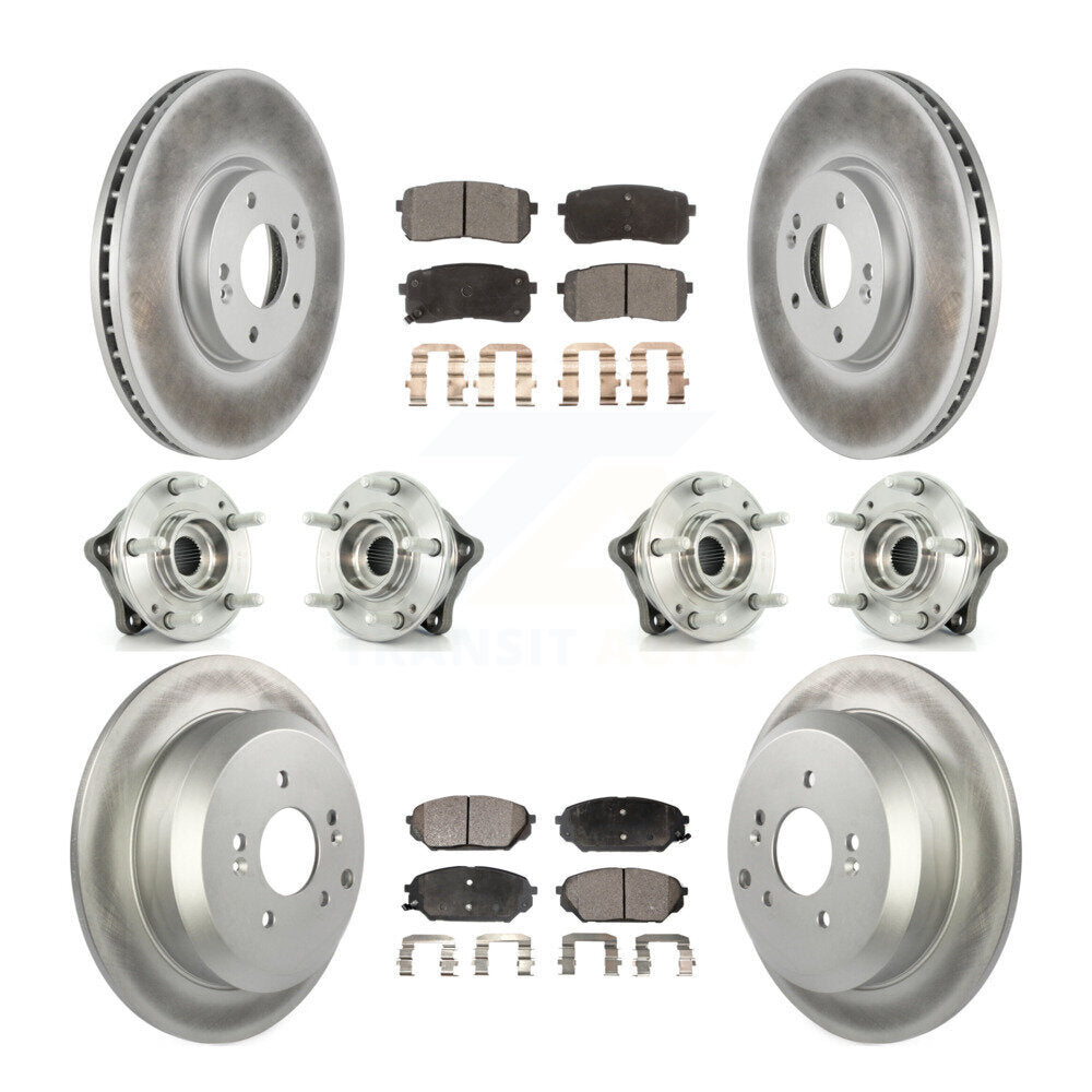 [Avant + Arrière] Kit d'ensemble roulement de roue et moyeu pour 2007-2012 Hyundai Veracruz AWD avec ABS Brakes KBB-112869