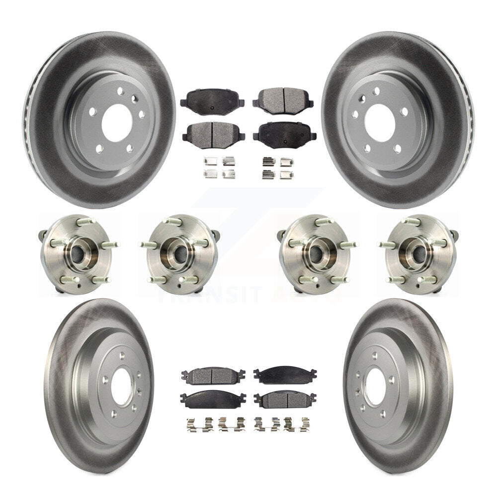 [Avant + Arrière] Kit d'ensemble roulement de roue et moyeu pour 2009-2010 Lincoln MKS KBB-112878