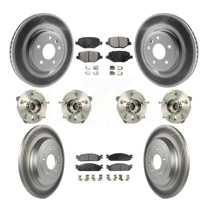 [Avant + Arrière] Kit d'ensemble roulement de roue et moyeu pour 2009-2010 Lincoln MKS KBB-112878