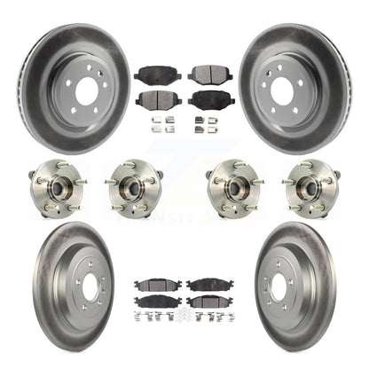 [Avant + Arrière] Kit d'ensemble roulement de roue et moyeu pour Ford Taurus Flex Lincoln MKT MKS KBB-112879