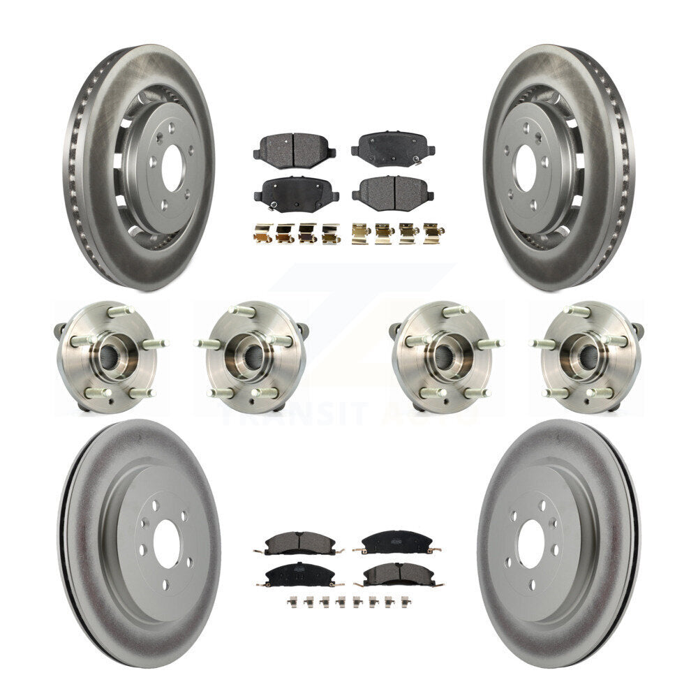 [Avant + Arrière] Kit d'ensemble roulement de roue et moyeu pour Ford Flex Taurus Lincoln MKS KBB-112881