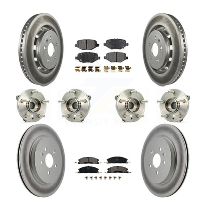 [Avant + Arrière] Kit d'ensemble roulement de roue et moyeu pour Ford Flex Taurus Lincoln MKS KBB-112881