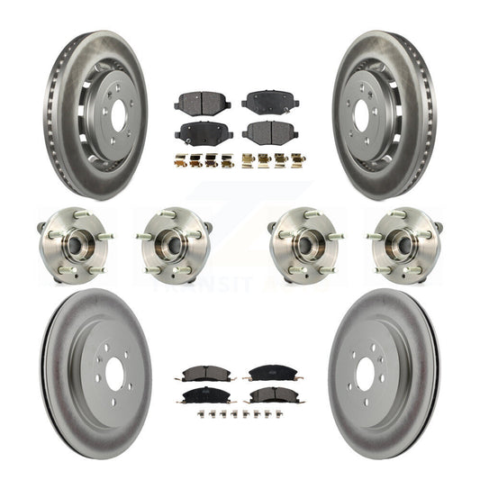 [Avant + Arrière] Kit d'ensemble roulement de roue et moyeu pour Ford Flex Taurus Lincoln MKS KBB-112881