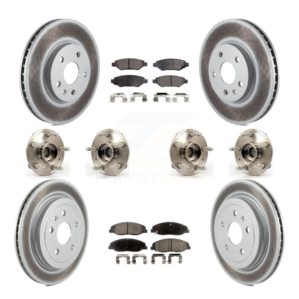 [Avant + Arrière] Kit d'ensemble roulement de roue et moyeu pour Cadillac CTS sans Heavy Duty Brakes KBB-112887