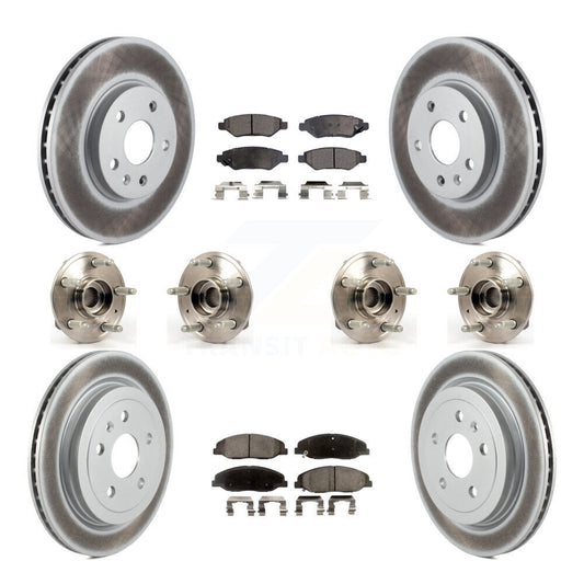 [Avant + Arrière] Kit d'ensemble roulement de roue et moyeu pour Cadillac CTS sans Heavy Duty Brakes KBB-112887