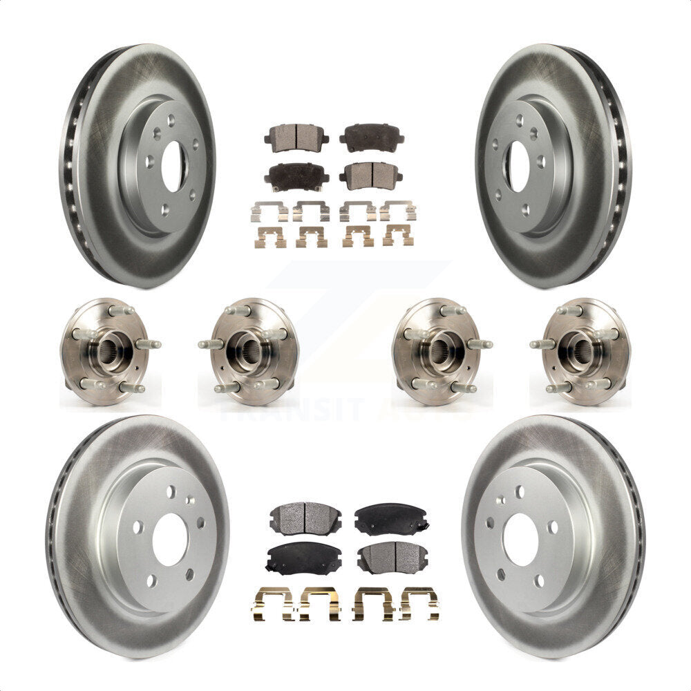 [Avant + Arrière] Kit d'ensemble roulement de roue et moyeu pour 2018-2019 Chevrolet Impala KBB-112889 par Transit Auto