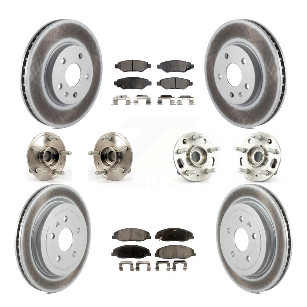 [Avant + Arrière] Kit d'ensemble roulement de roue et moyeu pour Cadillac CTS sans Heavy Duty Brakes KBB-112890