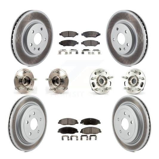 [Avant + Arrière] Kit d'ensemble roulement de roue et moyeu pour Cadillac CTS sans Heavy Duty Brakes KBB-112890