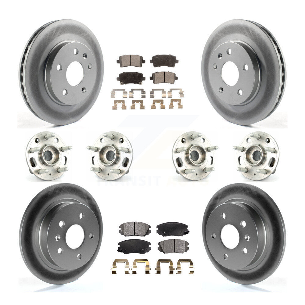 [Avant + Arrière] Kit d'ensemble roulement de roue et moyeu pour 2013-2015 Chevrolet Malibu Naturally Aspirated KBB-112893