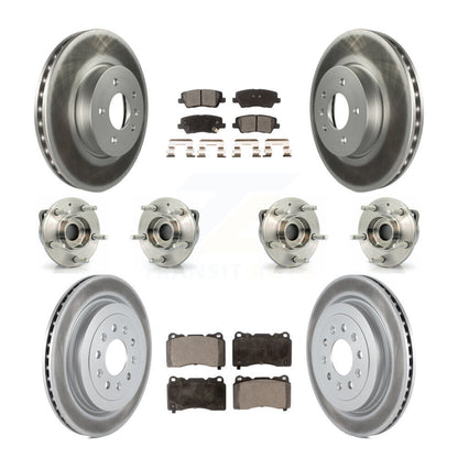 [Avant + Arrière] Kit d'ensemble roulement de roue et moyeu pour 2013-2015 Cadillac ATS AWD avec 321mm Diameter Rotor KBB-112897