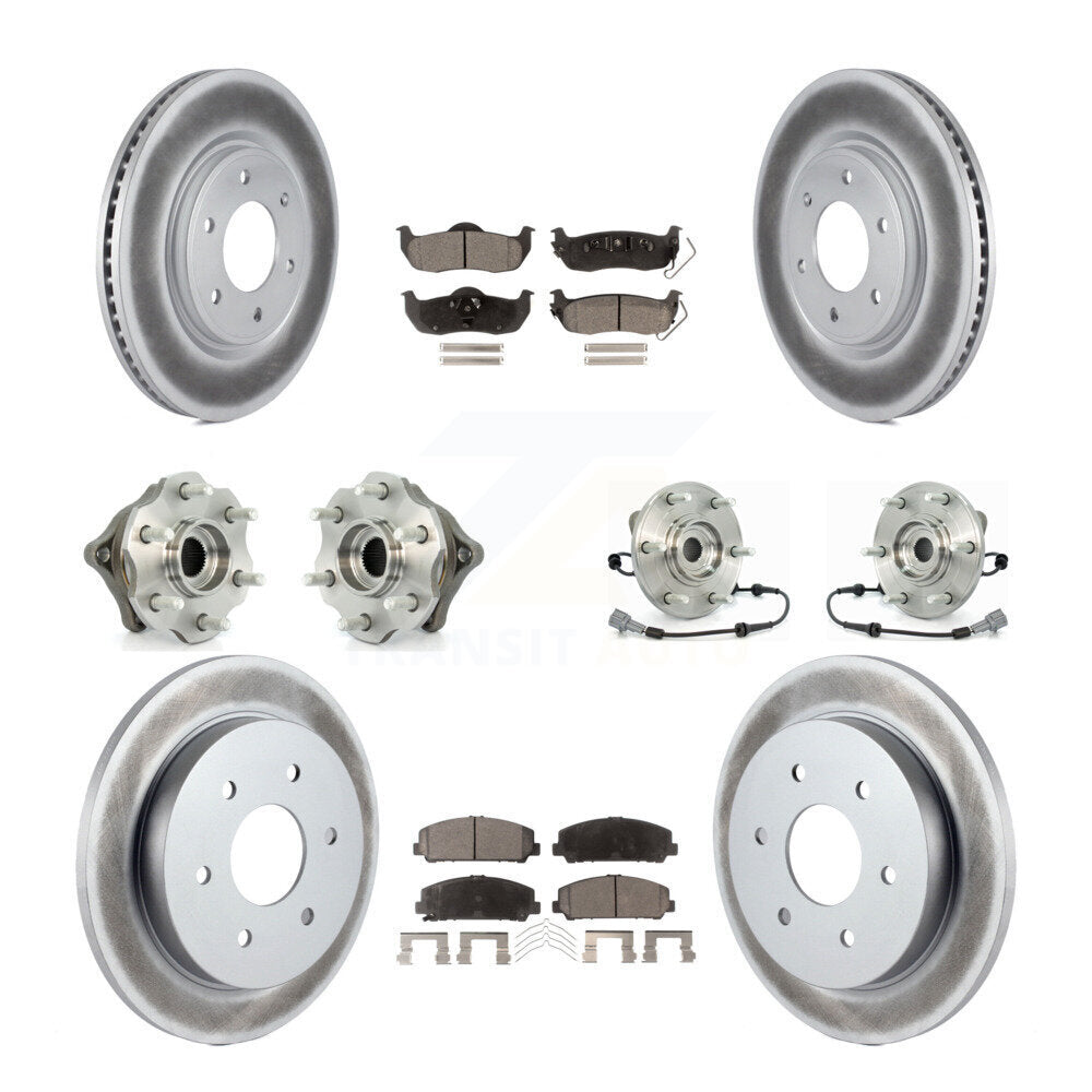 [Avant + Arrière] Kit d'ensemble roulement de roue et moyeu pour 2008 Nissan Armada AWD 4WD avec Internal ABS KBB-112902