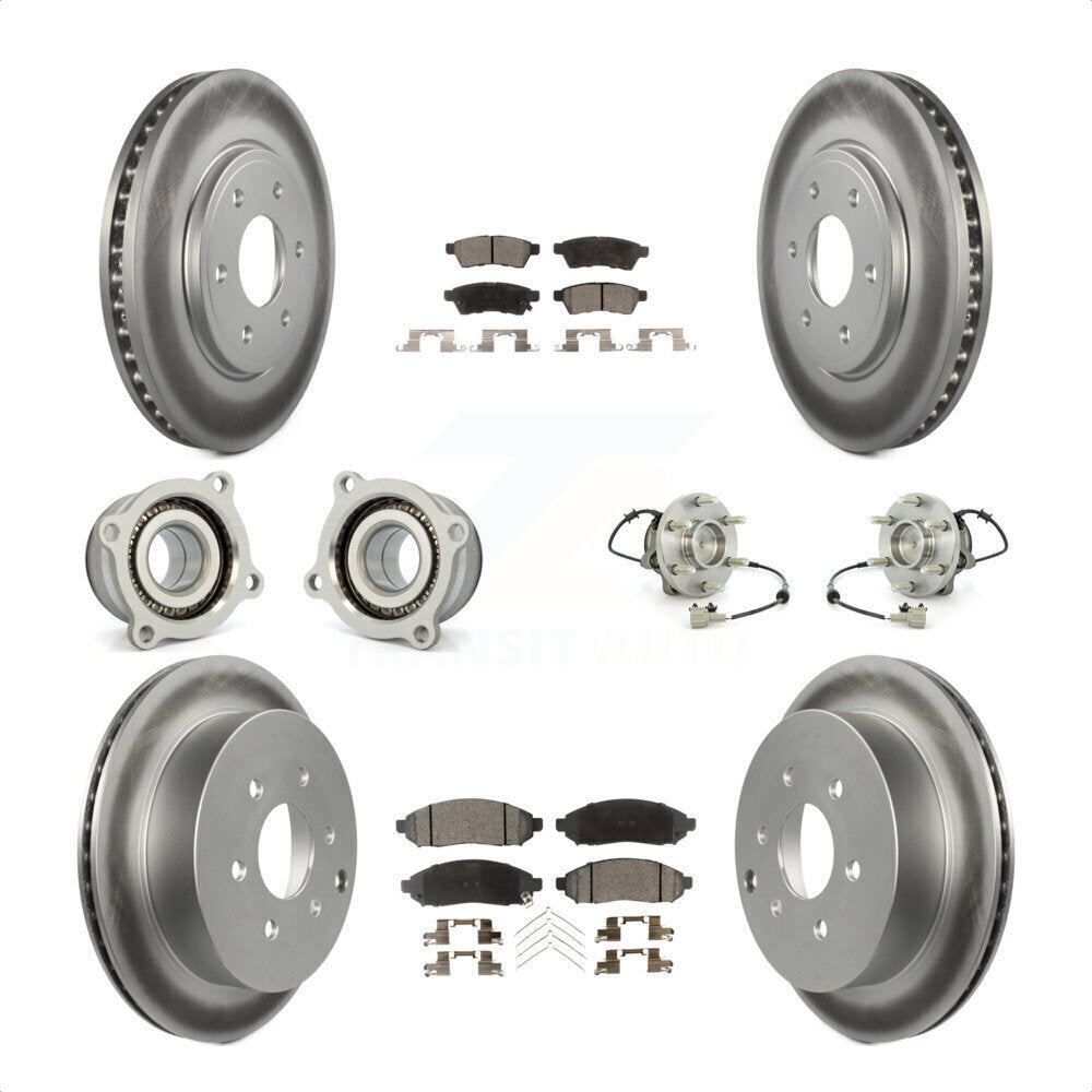 [Avant + Arrière] Kit d'ensemble roulement de roue et moyeu pour Nissan Frontier Suzuki Equator KBB-112907 par Transit Auto