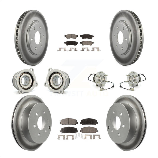 [Avant + Arrière] Kit d'ensemble roulement de roue et moyeu pour Suzuki Equator KBB-112908 par Transit Auto