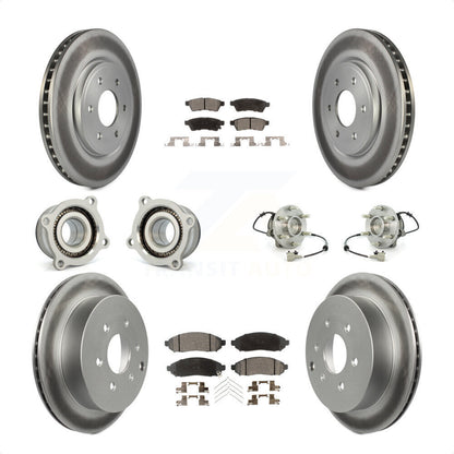 [Avant + Arrière] Kit d'ensemble roulement de roue et moyeu pour Nissan Frontier Xterra Suzuki Equator KBB-112909 par Transit Auto
