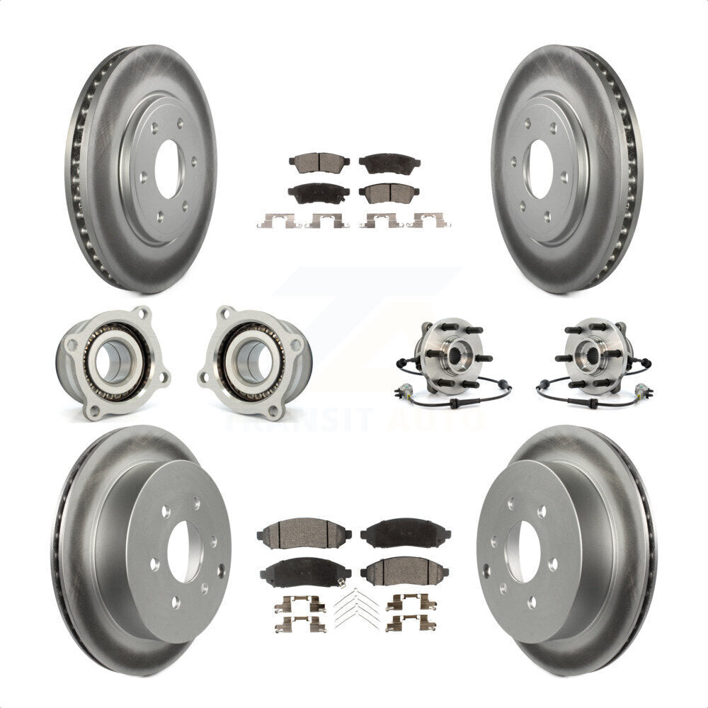 [Avant + Arrière] Kit d'ensemble roulement de roue et moyeu pour Nissan Frontier KBB-112911 par Transit Auto