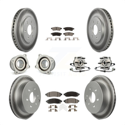 [Avant + Arrière] Kit d'ensemble roulement de roue et moyeu pour Nissan Frontier KBB-112911 par Transit Auto