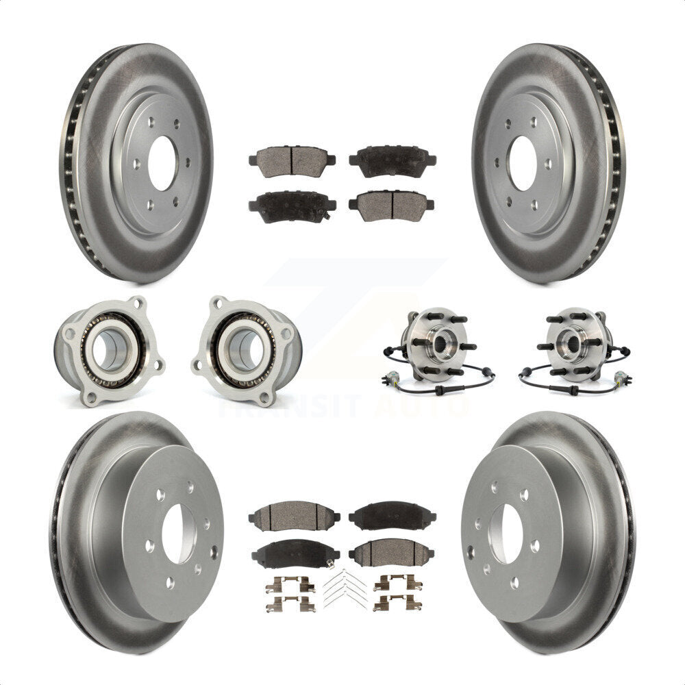 [Avant + Arrière] Kit d'ensemble roulement de roue et moyeu pour 2006-2007 Nissan Xterra 4WD avec Automatic transmission KBB-112913 par Transit Auto