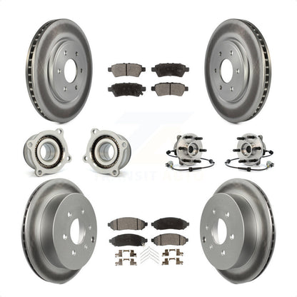 [Avant + Arrière] Kit d'ensemble roulement de roue et moyeu pour 2006-2007 Nissan Xterra 4WD avec Automatic transmission KBB-112913 par Transit Auto