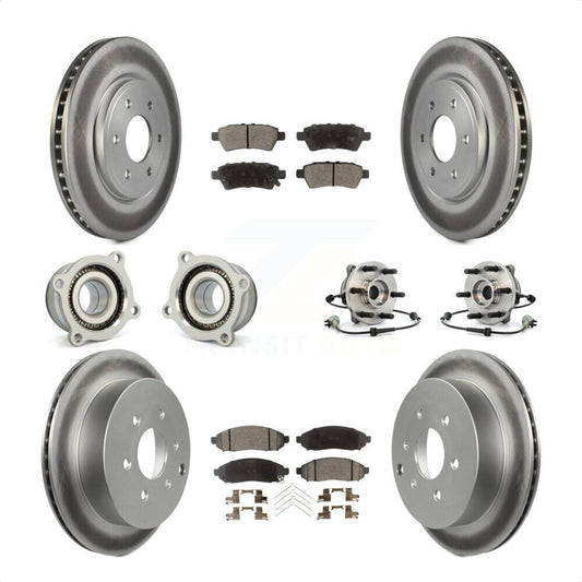 [Avant + Arrière] Kit d'ensemble roulement de roue et moyeu pour 2006-2007 Nissan Xterra 4WD avec Automatic transmission KBB-112913 par Transit Auto