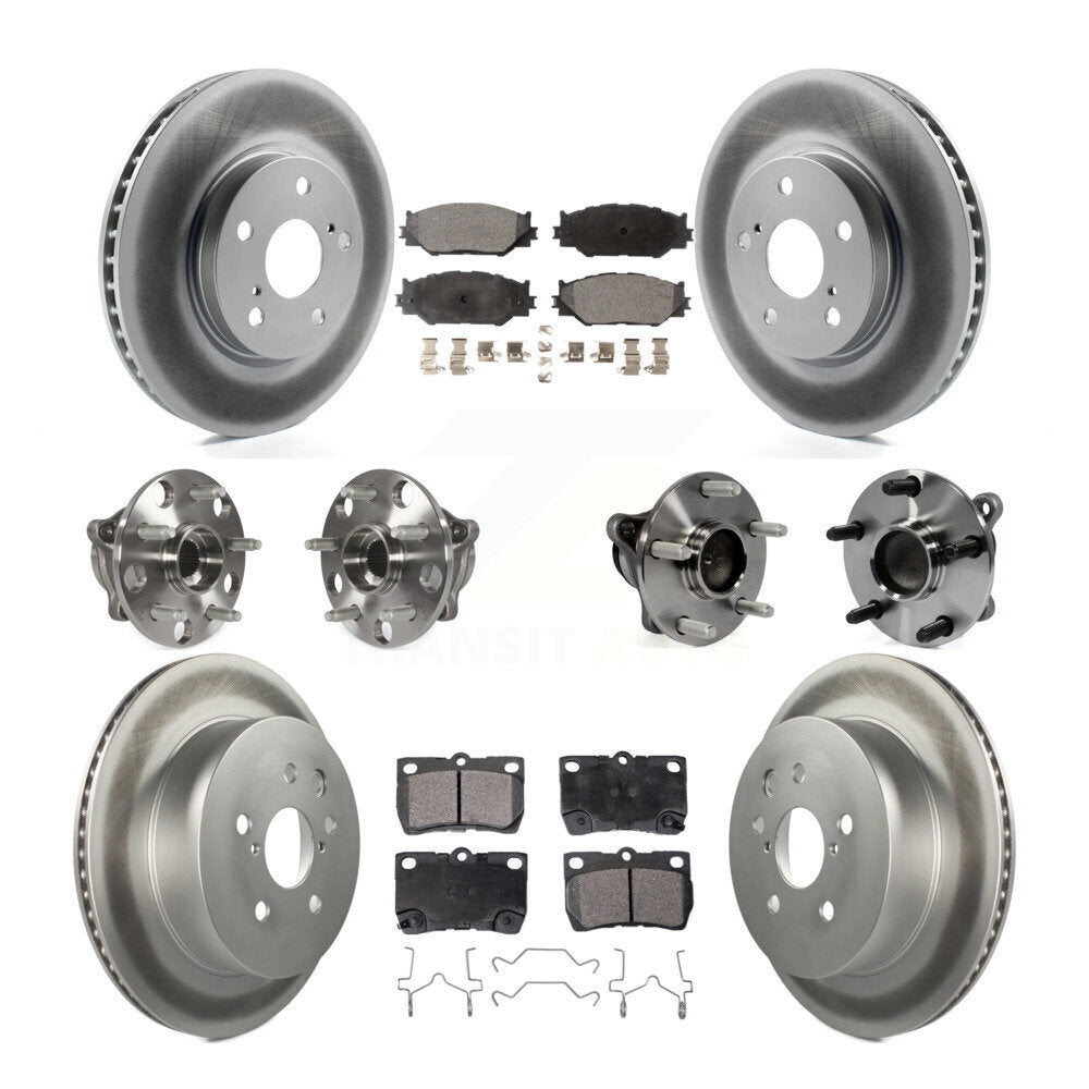 [Avant + Arrière] Kit d'ensemble roulement de roue et moyeu pour 2010-2013 Lexus IS250 C avec RWD Vehicles Built Canadian Market KBB-112914