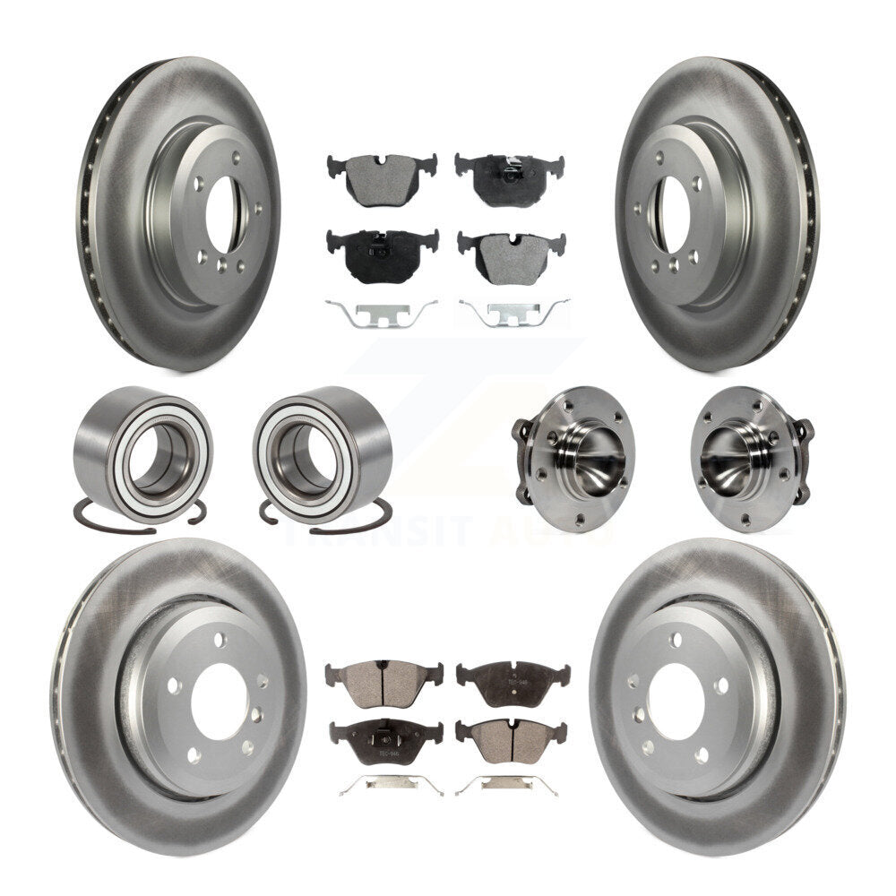 [Avant + Arrière] Kit d'ensemble roulement de roue et moyeu pour 2006 BMW 330Ci KBB-112936
