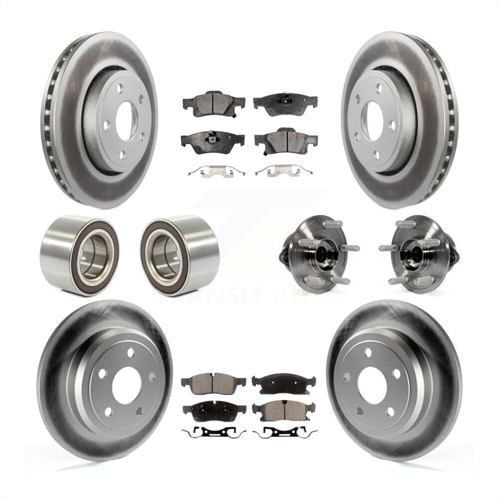 [Avant + Arrière] Kit d'ensemble roulement de roue et moyeu pour Dodge Durango KBB-112941 par Transit Auto