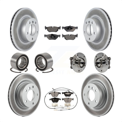 [Avant + Arrière] Kit d'ensemble roulement de roue et moyeu pour 2007 BMW 323i avec 312mm Diameter Rotor KBB-112994 par Transit Auto