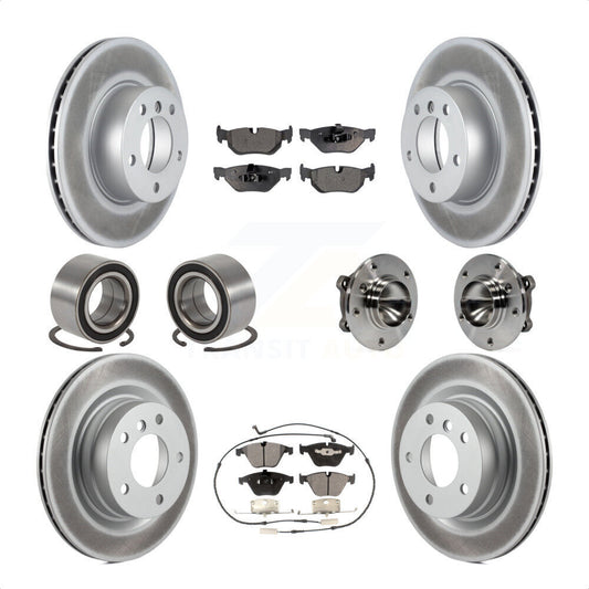 [Avant + Arrière] Kit d'ensemble roulement de roue et moyeu pour 2007 BMW 323i avec 312mm Diameter Rotor KBB-112994 par Transit Auto