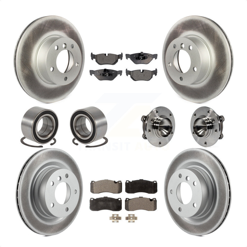 [Avant + Arrière] Kit d'ensemble roulement de roue et moyeu pour 2012 BMW 328i Coupe avec 3.0L avec 340mm Diameter Rotor KBB-112995 par Transit Auto