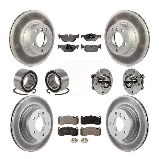 [Avant + Arrière] Kit d'ensemble roulement de roue et moyeu pour 2012 BMW 328i Coupe avec 3.0L avec 340mm Diameter Rotor KBB-112995 par Transit Auto