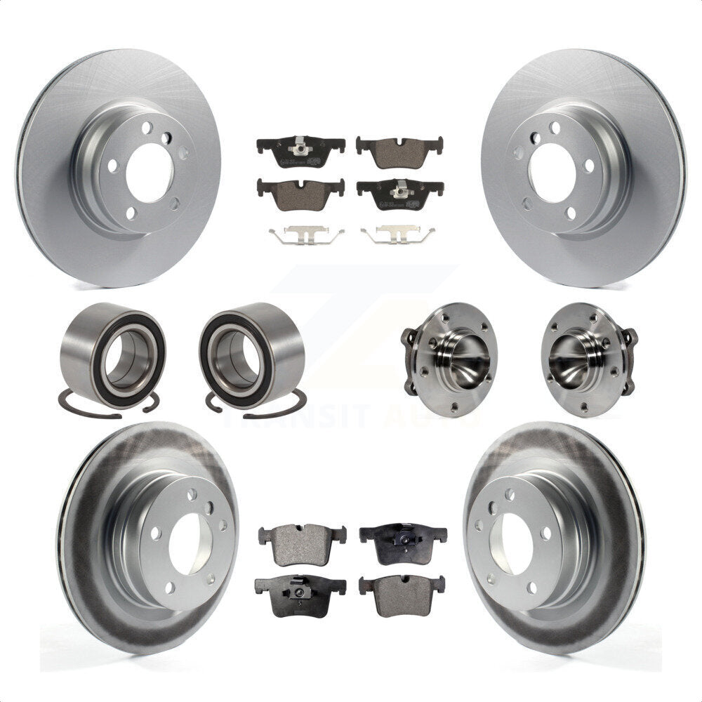 [Avant + Arrière] Kit d'ensemble roulement de roue et moyeu pour 2012 BMW 328i Coupe avec 2.0L sans Blue Painted Calipers KBB-112997 par Transit Auto