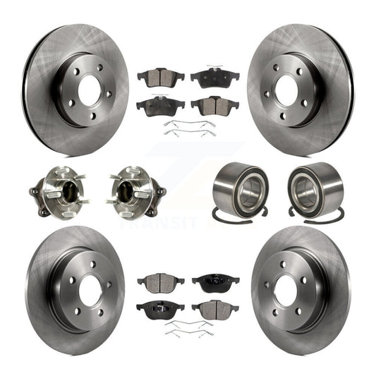 [Avant + Arrière] Kit de Roulement de roue pour Ford Focus avec Parking Assist KBB-113123