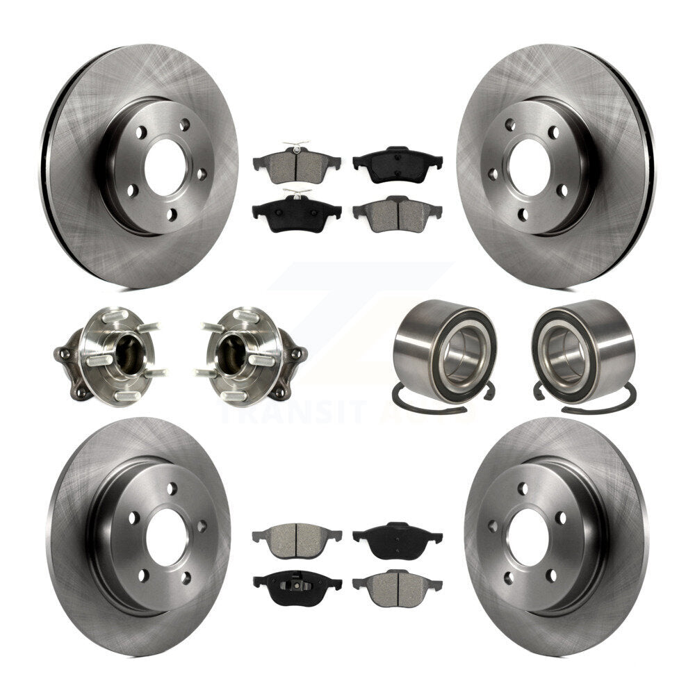 [Avant + Arrière] Kit de Roulement de roue pour Ford Focus avec Parking Assist KBB-113142