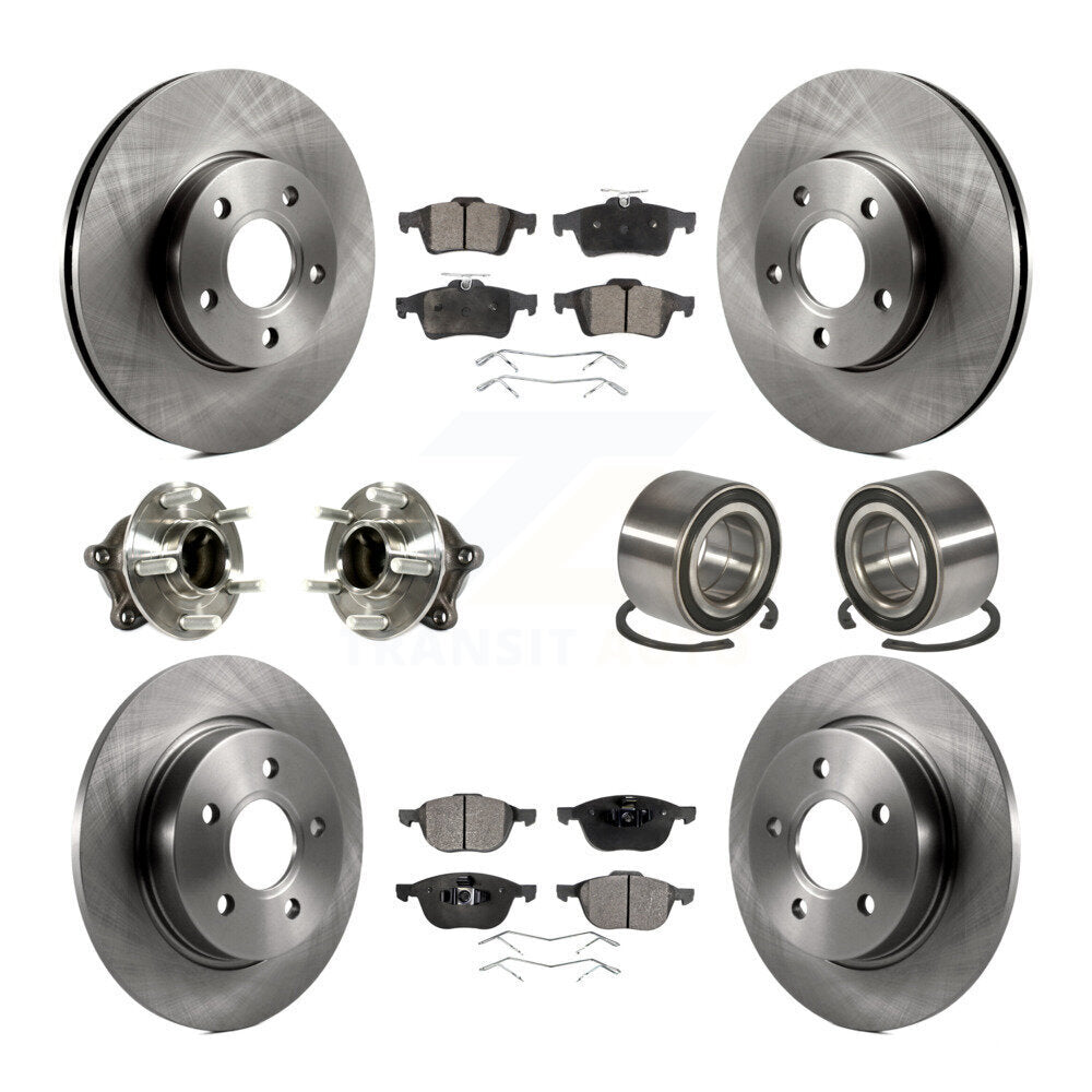 [Avant + Arrière] Kit de Roulement de roue pour Ford Focus avec Parking Assist KBB-113155