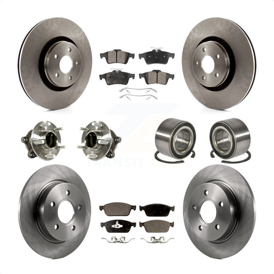 [Avant + Arrière] Kit de Roulement de roue pour Ford Focus avec Parking Assist KBB-113156 par Transit Auto