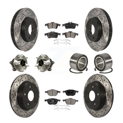 [Avant + Arrière] Kit de Roulement de roue pour Ford Focus avec Parking Assist KBB-113172