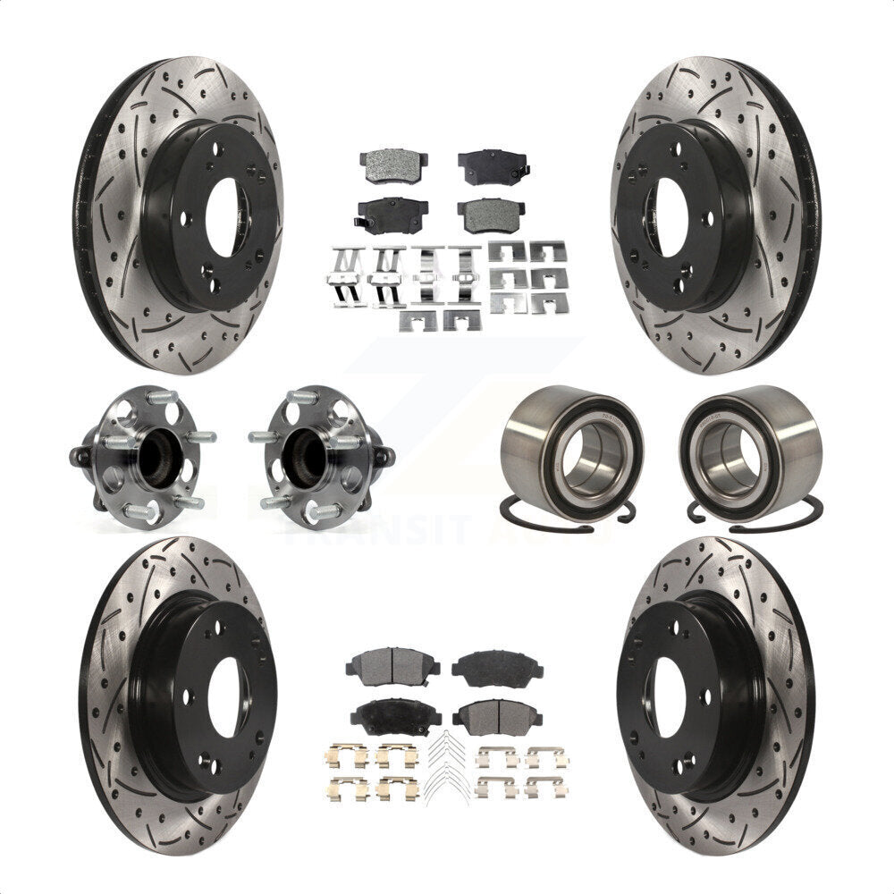 [Avant + Arrière] Kit de Roulement de roue pour 2013-2014 Acura ILX 1.5L KBB-113176 par Transit Auto