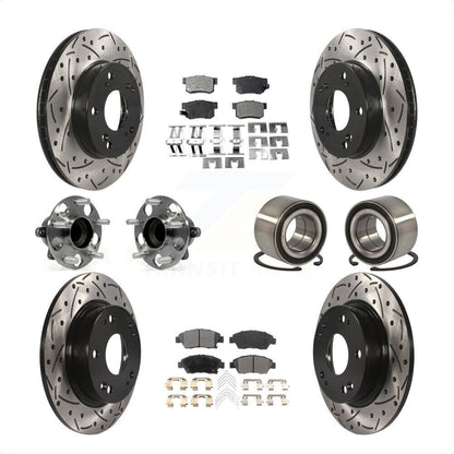 [Avant + Arrière] Kit de Roulement de roue pour 2013-2014 Acura ILX 1.5L KBB-113176 par Transit Auto