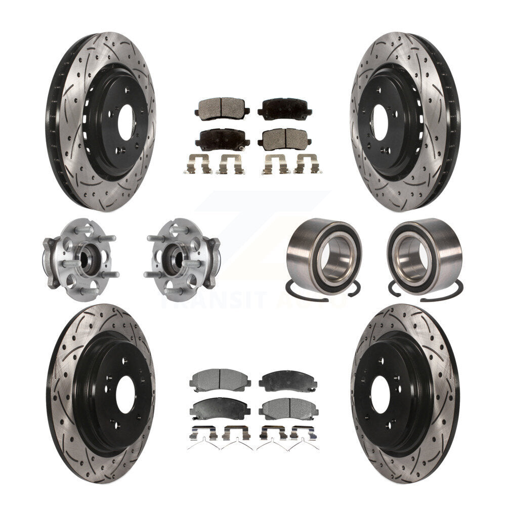[Avant + Arrière] Kit de Roulement de roue pour 2015-2019 Acura TLX AWD KBB-113179