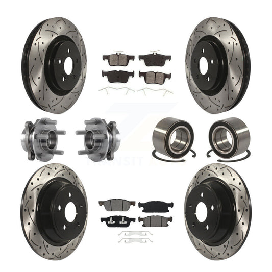 [Avant + Arrière] Kit de Roulement de roue pour 2015 Ford Edge AWD KBB-113189