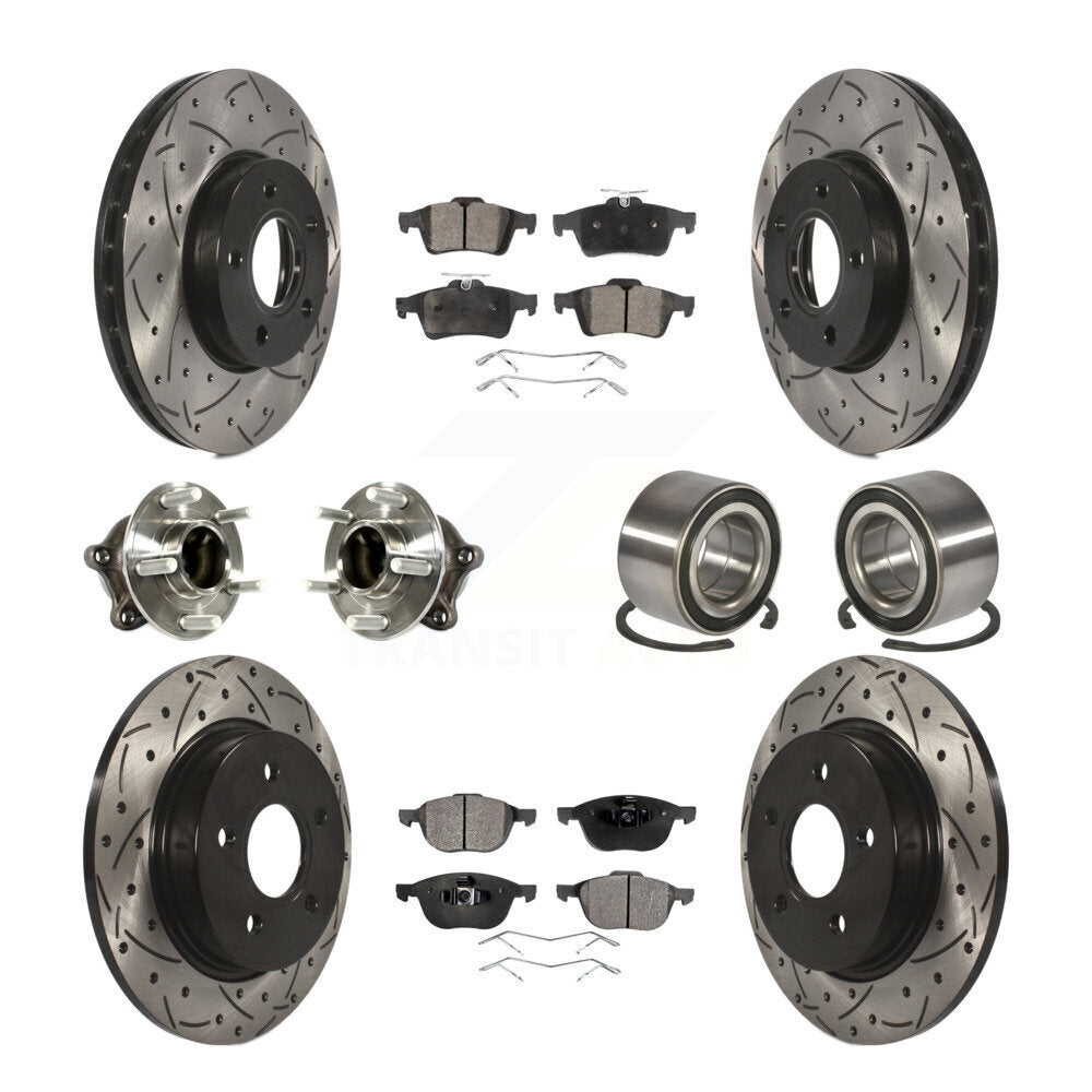 [Avant + Arrière] Kit de Roulement de roue pour Ford Focus avec Parking Assist KBB-113193