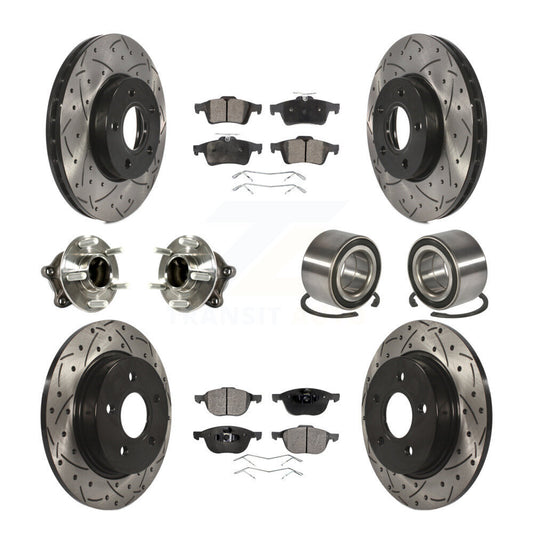 [Avant + Arrière] Kit de Roulement de roue pour Ford Focus avec Parking Assist KBB-113193