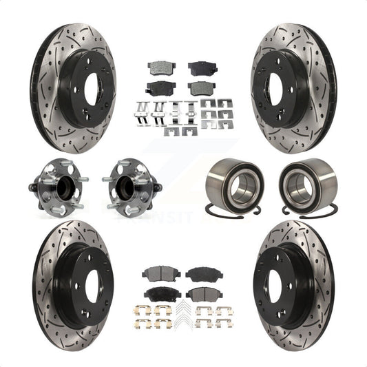 [Avant + Arrière] Kit de Roulement de roue pour 2013-2014 Acura ILX 1.5L KBB-113197 par Transit Auto