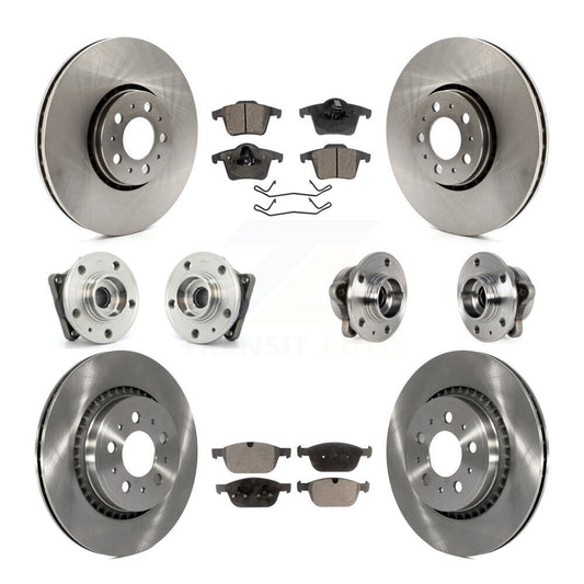 [Avant + Arrière] Kit d'ensemble roulement de roue et moyeu pour 2008-2014 Volvo XC90 AWD avec 328mm Diameter Rotor KBB-113295