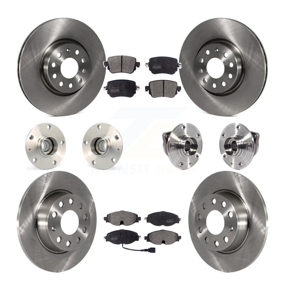 [Avant + Arrière] Kit d'ensemble roulement de roue et moyeu pour 2015-2018 Volkswagen GTI sans Performance Package KBB-113301