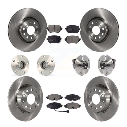 [Avant + Arrière] Kit d'ensemble roulement de roue et moyeu pour 2015-2018 Volkswagen GTI sans Performance Package KBB-113301