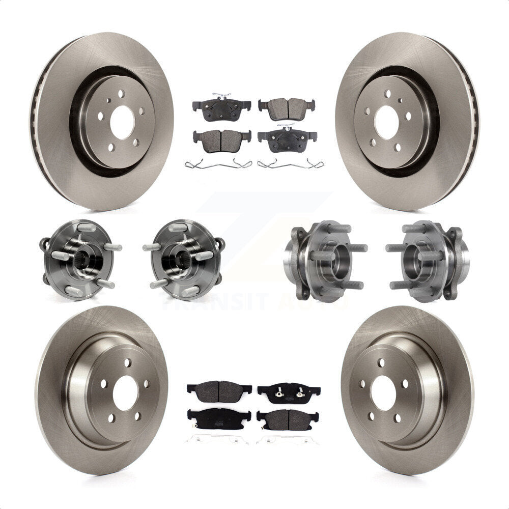 [Avant + Arrière] Kit d'ensemble roulement de roue et moyeu pour 2017-2019 Ford Fusion Sport avec AWD 2.7L KBB-113311 par Transit Auto