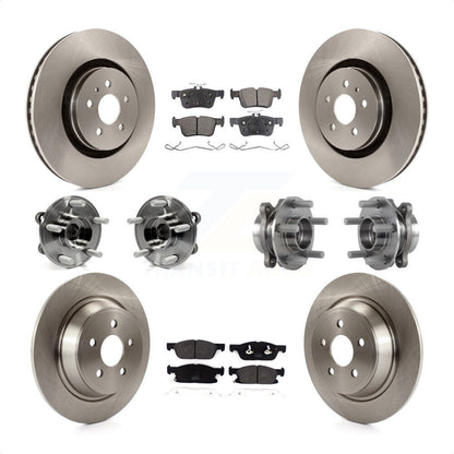 [Avant + Arrière] Kit d'ensemble roulement de roue et moyeu pour 2017-2019 Ford Fusion Sport avec AWD 2.7L KBB-113311 par Transit Auto