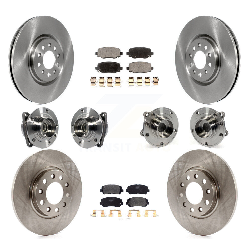 [Avant + Arrière] Kit d'ensemble roulement de roue et moyeu pour 2015-2017 Chrysler 200 FWD avec 330mm Diameter Rotor KBB-113315