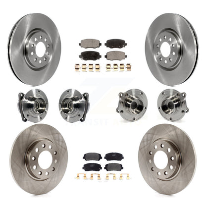 [Avant + Arrière] Kit d'ensemble roulement de roue et moyeu pour 2015-2017 Chrysler 200 FWD avec 330mm Diameter Rotor KBB-113315